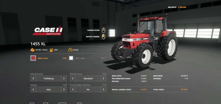 Мод трактор CaseIH 1455XL Twente Farmers Edition v1.0 FS19