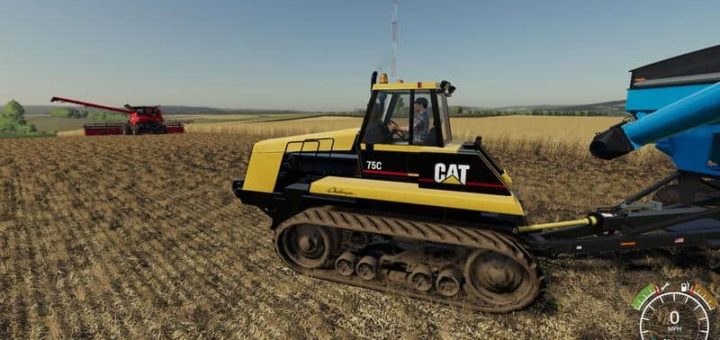 Мод трактор Cat Challenger 75C v1.0.0.0 Farming Simulator 19