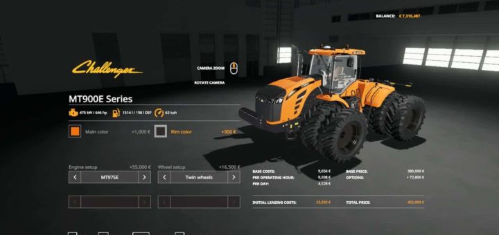 Мод ПАК Challenger Tractor Pack Farming Simulator 19