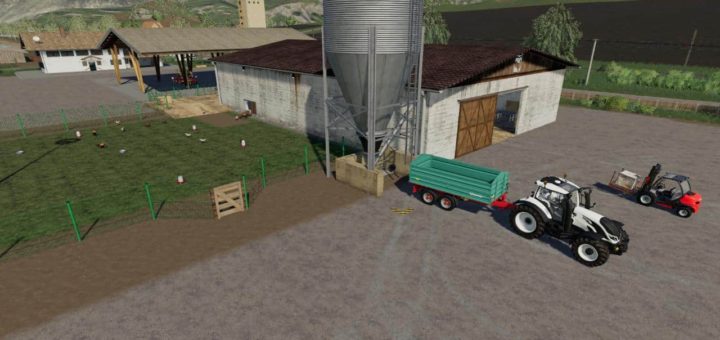 Мод курятник Chicken coop v2.0 Farming Simulator 19