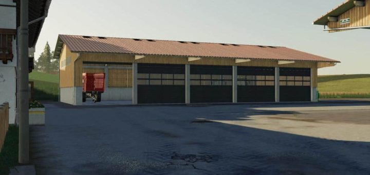 Мод ангар Composite Machine Sheds v1.0.0.0 Farming Simulator 19