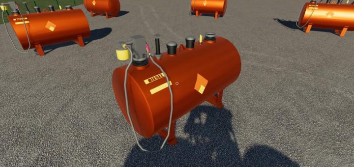 Мод Diesel tank placeable v2.0.1.9 Farming Simulator 19