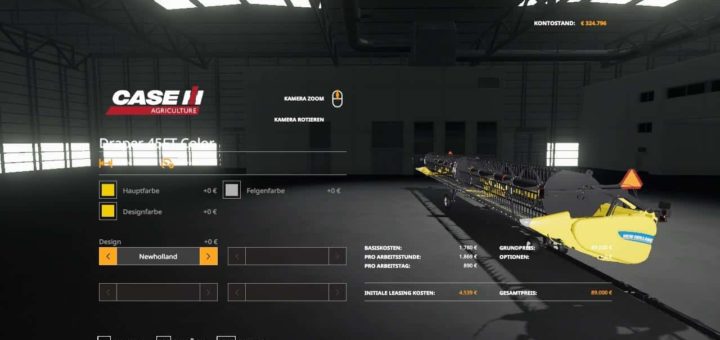 Мод жатка Draper 45FT MC v1.0.0 Farming Simulator 19