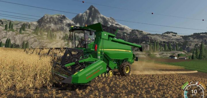 Мод жатка Draper Stream 900 Multicolor v1.0.0 Farming Simulator 19