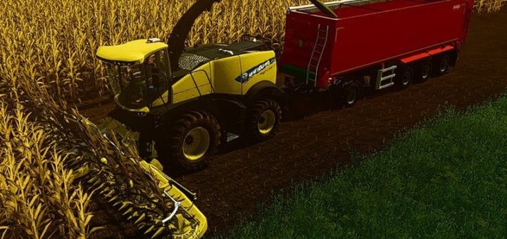Мод комбайн NEW HOLLAND FR 780+ V 1.0 Farming Simulator 19