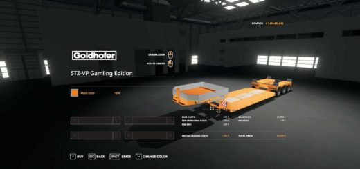 Мод трал Goldhofer STZ-VP Gamling Edition v1.0.0.1 FS19