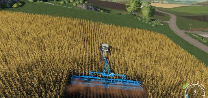 Мод плуг Heliodor 16m plow v1.1 Farming Simulator 19