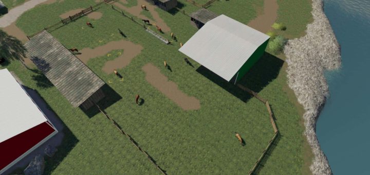 Мод загон Horse stud v1.0 Farming Simulator 19