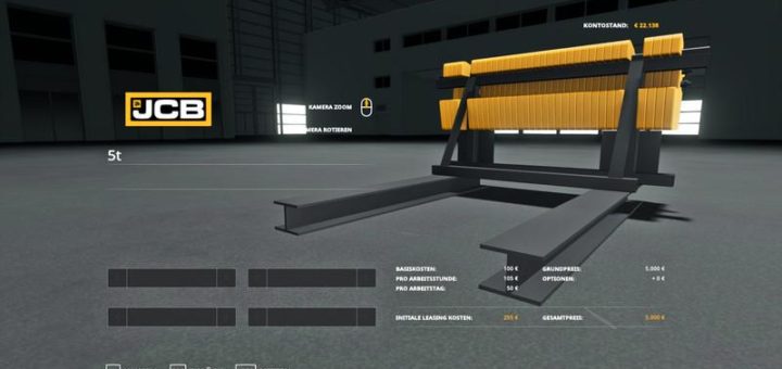 Мод противовес JCB 435s weight set v1.1 Farming Simulator 19