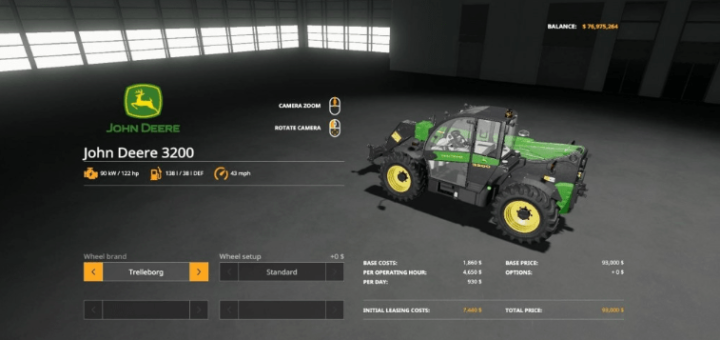 Мод погрузчик JOHN DEERE 3200 Mod Farming Simulator 19