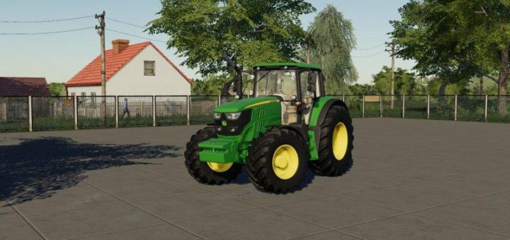 Мод трактор John Deere 6M v1.0.0.0 Farming Simulator 19
