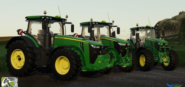 Мод трактор John Deere R-Series Pack by BC6 1.0.0 Farming Simulator 19