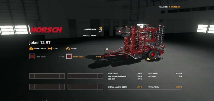 Мод плуг Joker12RT Plow VE v1.0 Farming Simulator 2019