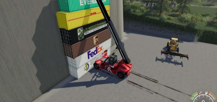 Мод погрузчик Kalmar DRF450 60S5 v1.0.0.2 Farming Simulator 19