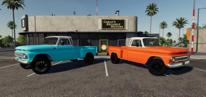 Мод авто Kentucky Derby 1966 C10 v1.0 Farming Simulator 19
