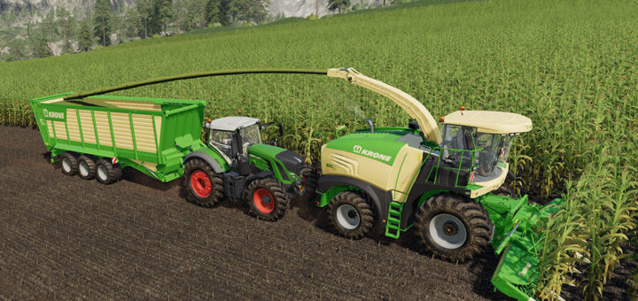 Мод ПАК KRONE BIG X 580 V1.0.0.0 Farming Simulator 19