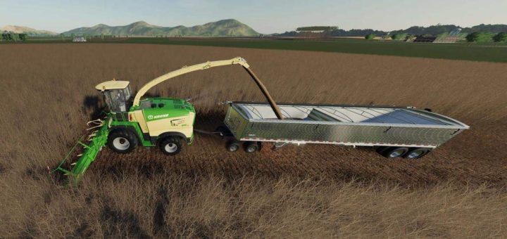 Мод жатка Krone X-Collect 900-3 Poplar v1.0.1 Farming Simulator 19