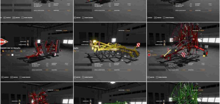 Мод ПАК Kuhn Pack Metallic Edit v1.0.0.0 Farming Simulator 19