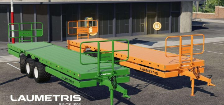Мод прицепы LAUMETRIS PTL-20R v1.0 Farming Simulator 19
