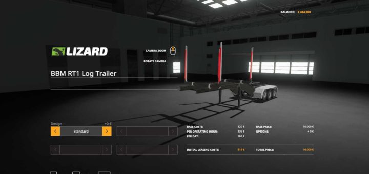 Мод прицеп Log Trailers v1.0.0.0 Farming Simulator 2019