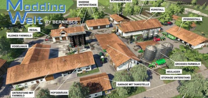 Мод MW PLACEABLE YARD PACK V1.2 Farming Simulator 19