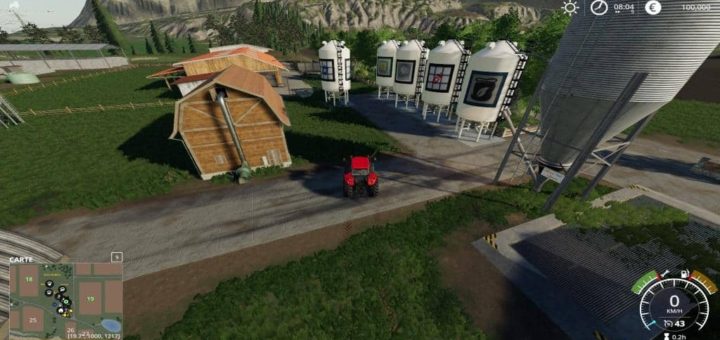 Мод карта MapDE v3.0 Farming Simulator 19