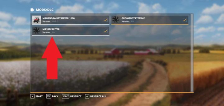 Мод скрипт Mass Per Liter v1.0 Farming Simulator 19