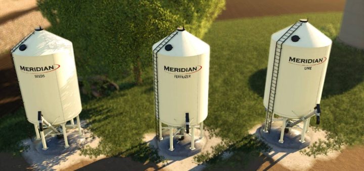 Мод Meridian FuelTank and BulkBins V1.0 Farming Simulator 19