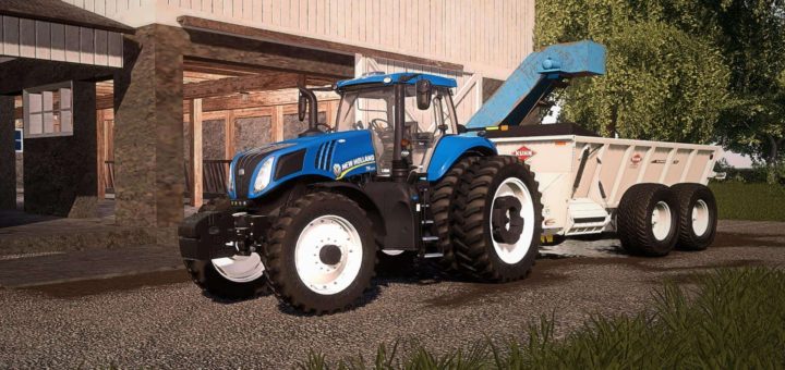 Мод трактор New Holland T8 American v1.0 Farming Simulator 19