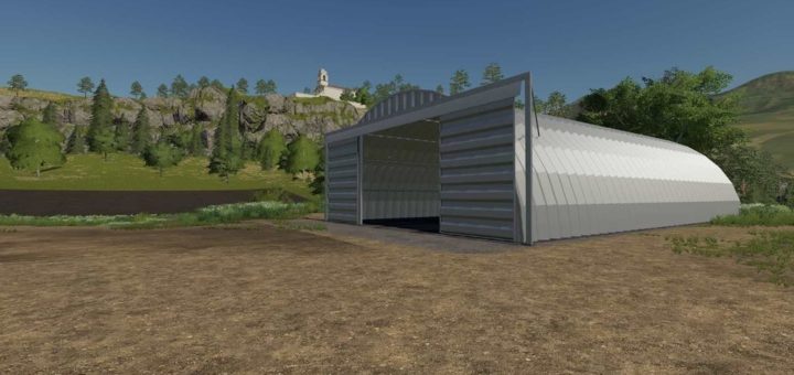 Мод навес Placeable Quonset shed Farming Simulator 2019