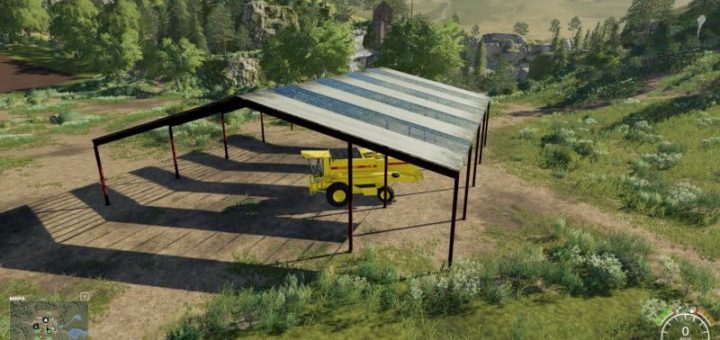 Мод навес Placeable Shelter Beiser Mod Farming Simulator 2019