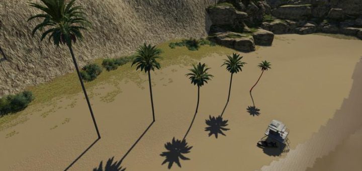 Мод пальмы Placeable palms v1.0 Farming Simulator 19