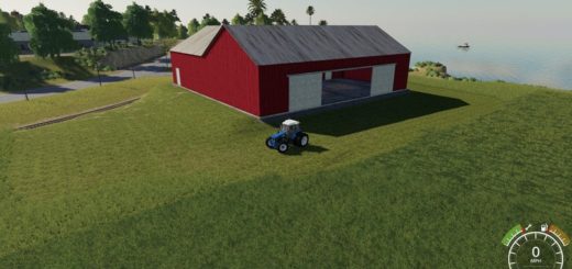 Мод сарай Red Bank Barn V 1.0.0 Farming Simulator 19