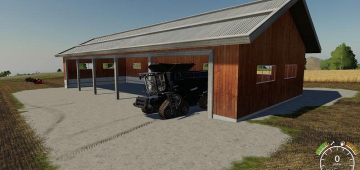 Мод гараж Shelter Placeable v1.2 Final Farming Simulator 2019
