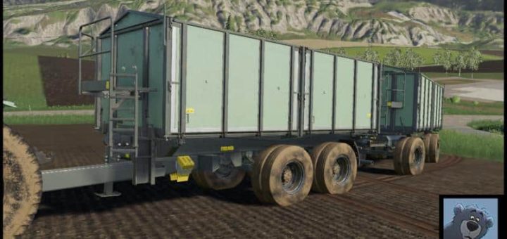 Мод прицеп TKD-302 with color choice v1.0 FS19