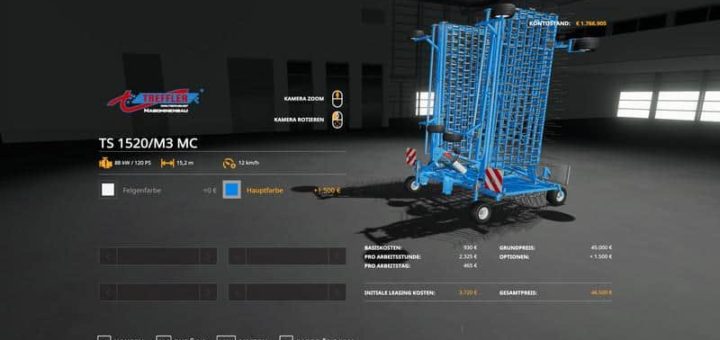 Мод Treffler TS1520 – MultiColor v1.0 Farming Simualtor 2019