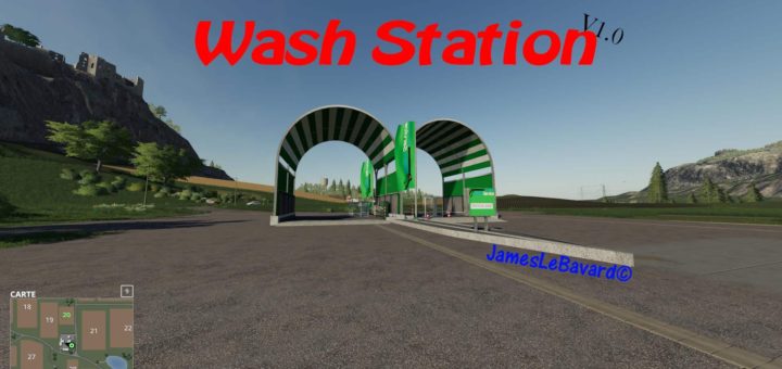 Мод мойка Wash Station v1.0.0 Farming Simulator 19