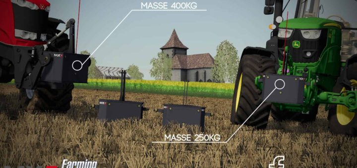 Мод противовесы Weights Pack v1.0.0.0 Farming Simulator 19