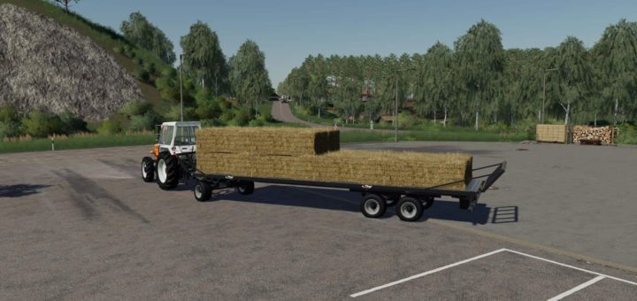 Мод прицеп Fliegl DPW 180 Roundbale Autoload v0.0.2.0 FS19