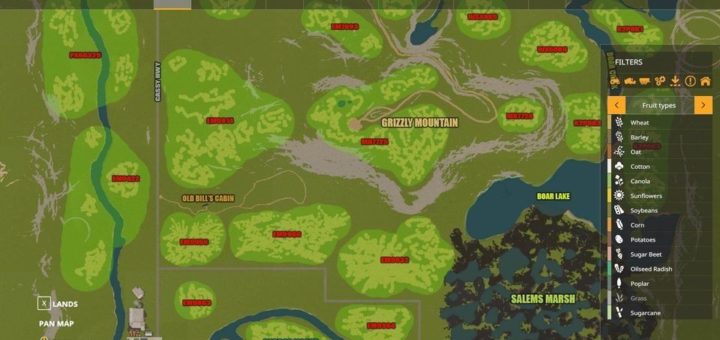Мод карта GRIZZLY MOUNTAIN LOGGING V1.0.0 Farming Simulator 19
