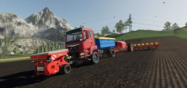 Мод грузовик MAN TGS 18.500 4×4 Modul Pack v1.0 FS19
