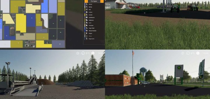 Мод карта MICHIGAN MAP V2.0 Farming Simulator 19