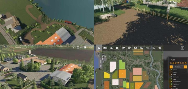 Мод карта Niederbayern Map v1.0 Farming Simulator 19