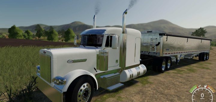 Мод тягач Peterbilt 379 v1.0.0.0 Farming Simulator 19