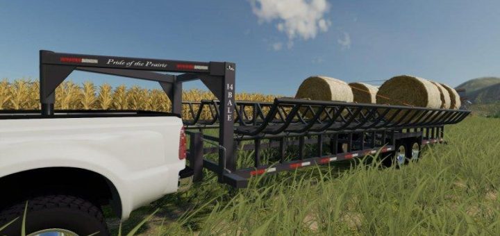 Мод прицеп Prarie Bale Trailer v1.0.0.0 Farming Simulator 2019