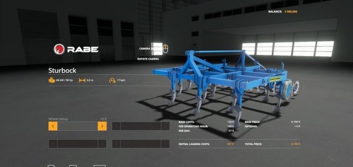 Мод культиватор RABE STURBOCK V1.0.0.0 Farming Simulator 2019