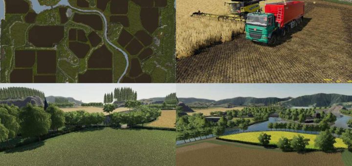 Мод карта RIVERVIEW V1.0.0.0 Farming Simulator 19