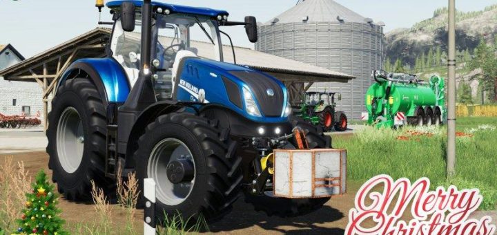 Мод трактор NEW HOLLAND T7 HEAVY DUTY BLUE POWER V1.1.0.0 FS19