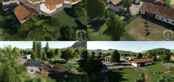 Мод карта ZWEISTERNHOF MAP GP V1.0 Farming Simulator 19