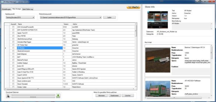 MOD MANAGER 5 V5.0.1.101 Farming Simulator 19